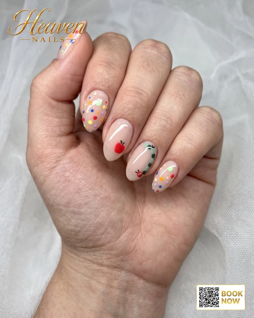 Heaven nail art